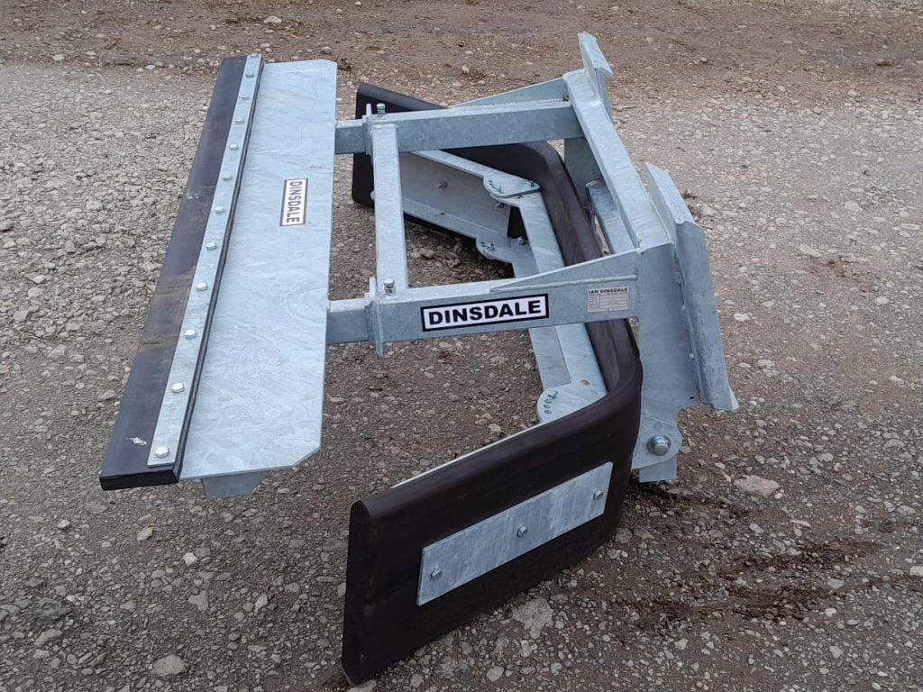 American style skid steer scraper for heavy-duty barn and floor cleaning